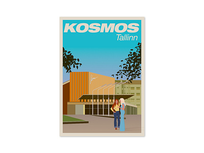 Kosmos graphic design illustration vector