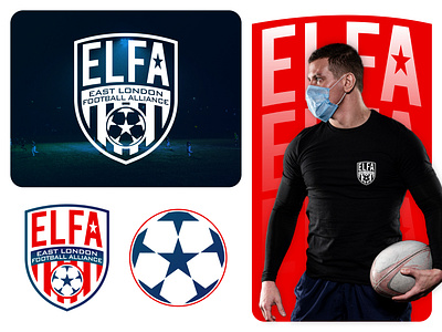 ELFA - Logo & Branding for Football League and Business firm 3d app icon 59 brand designer branding consulting logo creative logo crypto logo direction elegant logo emblem logo football logo freelancer graphic design illustration logo logodesign madebysamoon minimalistic logo ui