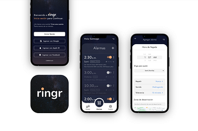 Ringr: Safety and Family Connection alarm app app design app mobile design branding design logo mobile design ring security ui ui design ui ux design ux ux design