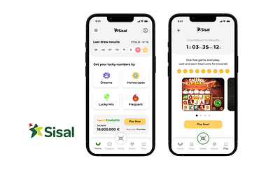 Sisal: The Oracle - User-Centered Lottery App app app design design gaming lottery lottery app luck lucky play responsive design sisal ui ui design user experience user interface ux ux design