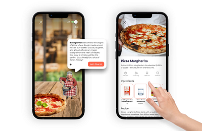 Case Study - AR Concept app ar ar concept augmented reality case study cultural design food interactive italian italian food italy qr scan ui ui design ux ux design