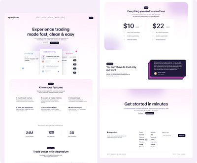 Trading Platform graphic design ui