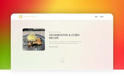 Food Blog - Website Design chef chefs design desktop desktop version food food webiste interface design michelin minimal ui ui design user interface ux ux design web design website design