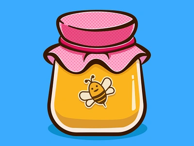 A Honey Jar animation branding cartoon character design graphic design icon illustration logo