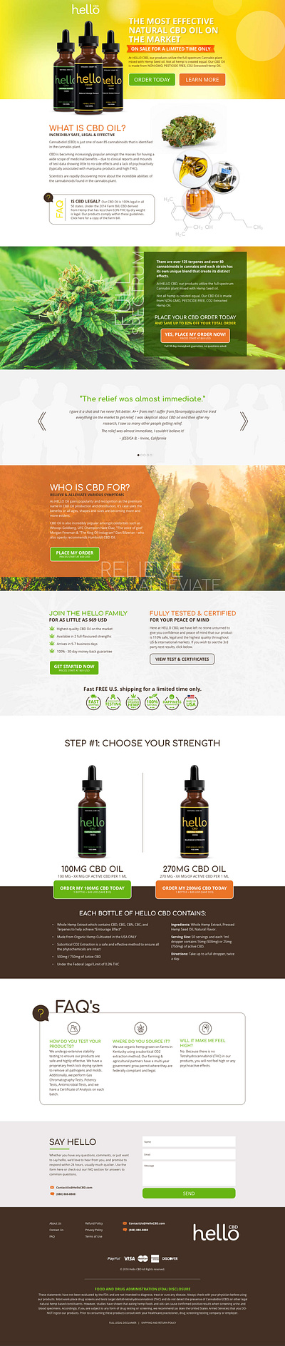 Hello CBD Oil Website