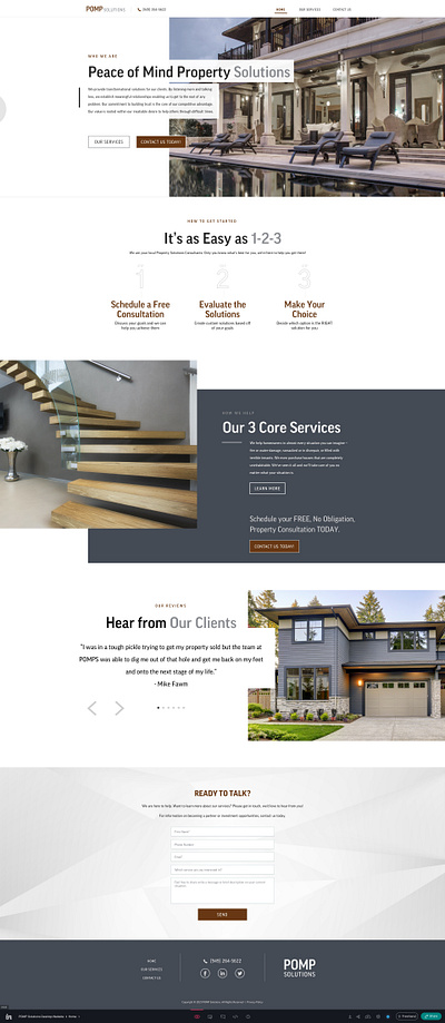 POMP Real Estate Solutions Website