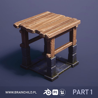 PBR Stylized Tower Base 3D Modeling & Texturing | Blender & UE5 3d 3d modeling 3d texturing blender blender 3d design game game asset game model low poly lowpoly pbr rendering sculpting stylized texture tutorial unreal engine 5 video wood