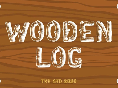 Wooden Log – Kids Font branding children display font font forrest gaming kids nature playful poster thumbnails typeface unique youtube