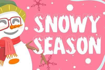 Snowy Season – Kids Font branding cartoon children christmas display font font fun funny gaming movie playful poster snow thumbnails typeface youtube