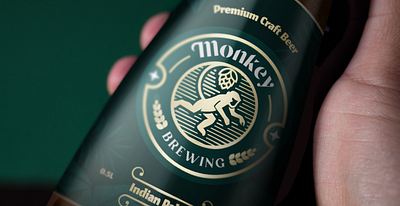 Branding Project for Monkey Brewing beer brand branding can design design portfolio graphic design illustration logo portfolio rebrand