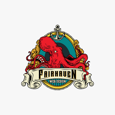 Fairhaven branding design graphic design illustration logo vector vintage