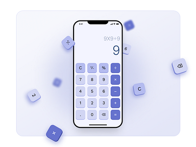 Lavender Calculator UI — A Blend of Functionality and Calm calculator dailyui design ui uxui