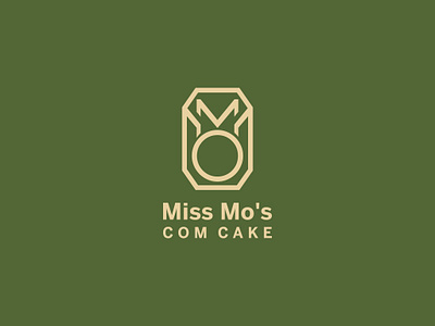 MISS MO'S COM CAKE | LOGO DESIGN & BRAND IDENTITY bakery branding cake design graphic design green illustration logo miss yellow