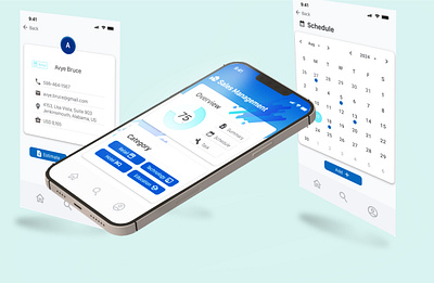 Sales management App design app design figma mobile ui ux