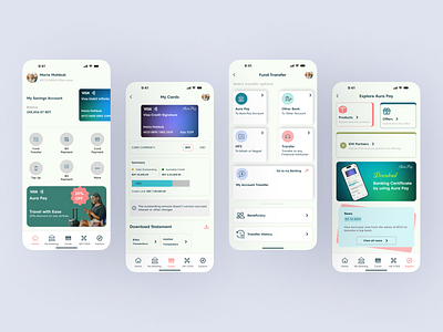 🌟 Aura Pay - Banking App UI Design 🌟 aurapay fintech mobileappdesign ui ux