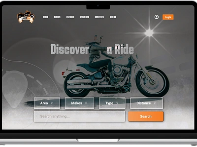 Bikers’ community website design design figma ui ux website