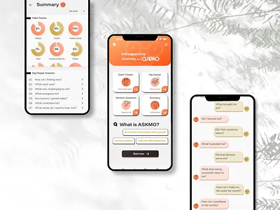 Self-discovery App design app coding css design development figma frontend html mobile ui ux