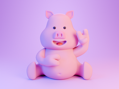 Little Pig 3d character characterdesign design drawing illustration