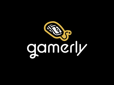 Gamerly 2 bold branding design game geometric logo logodesign modern mouse videogame