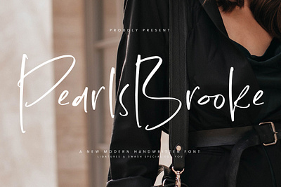 Pearls Brooke - A New Modern Handwritten Font style