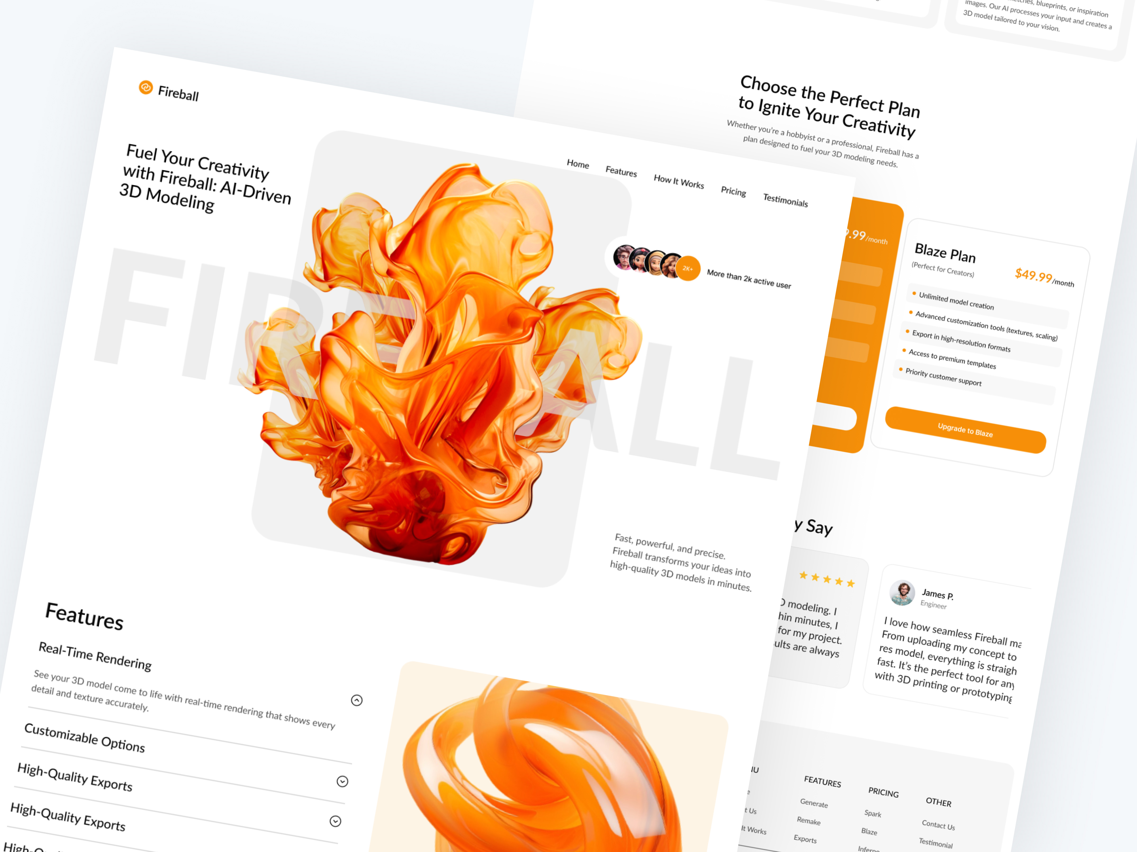 Example of Website & Landing Page Design