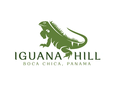 IGUANA HILL 🦎 Flat Minimalist Logo Design flat logo graphic iguana hill logo illustration logo minimalist logo