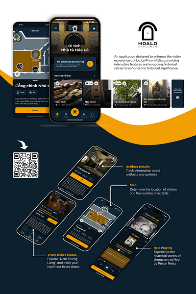 HOA LO EXPLORER design graphic design history mobile ui