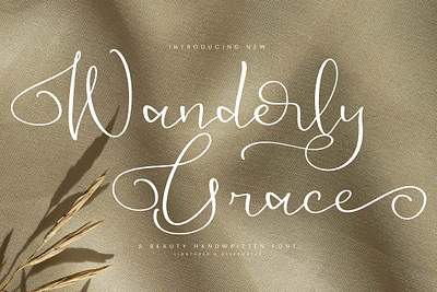 Wanderly Grace - A Beauty Handwritten Font style