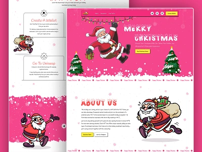 Merry Christmas Website christmas christmas bash christmas card christmas flyer christmas party christmas tree claus elon greeting card happy holidays happy new year meme coin landing page meme token memes merry christmas merry xmas santa claus santa token santaclaus xmas