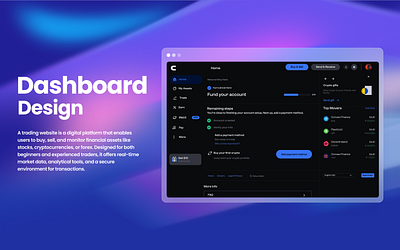 Trading Website -Dashboard branding dashboard dashboard design dashboard home design graphic design mackbook mesh responsive responsive ui trading dashboard trading website ui ux website