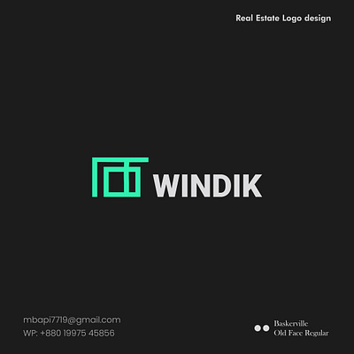 Windik Logo Brand identity Design agent brand brand design brand guide design brand guidelines brand identity branding broker design graphic design illustration logo logo design minimal modern real estate logo design realtor ui unique