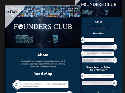 Founders Club || NFT Landing Page uiuxdesign