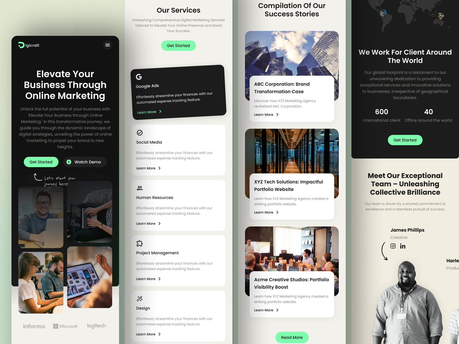 Example of Full Website Design