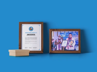 Certificate design for Odia Gandhian NGO Eye Hospital, MGEHRI blue brand design branding certificate certificate design colourful design eye hospital frame graphic design hospital hospitality ngo odia odisha photography poster print print design social media