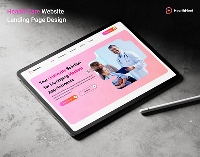 Health Care Website Landing Page Design adobe xd care figma health landing page ui ui design ux website