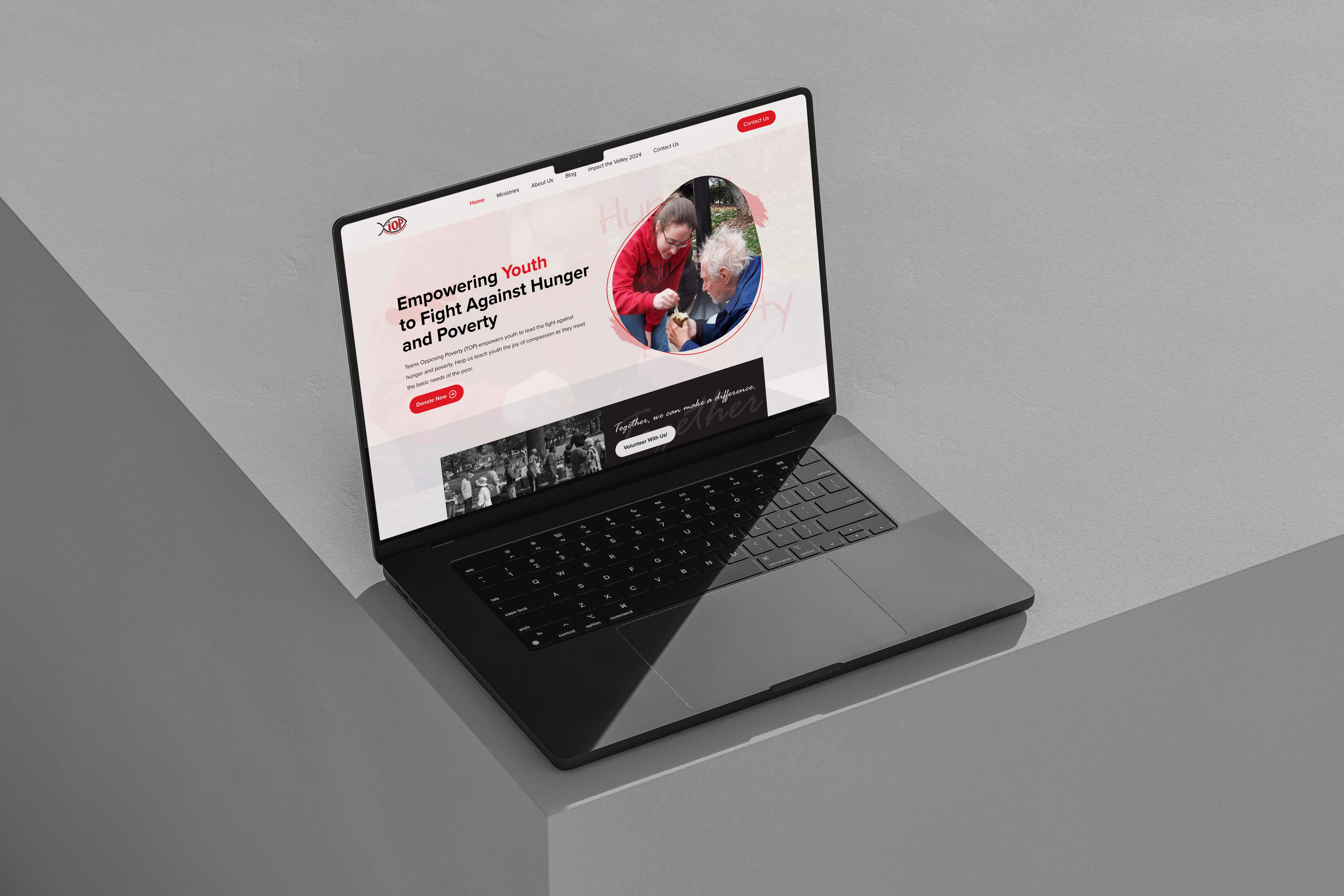 Teens Opposing Poverty (TOP) Website Design charity website design communityservice poverty website design povertyalleviation ui ui design uiux volunteer web design website website design youth youthempowerment