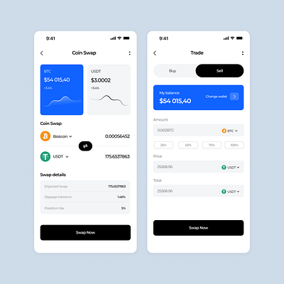 Crypto wallet ui