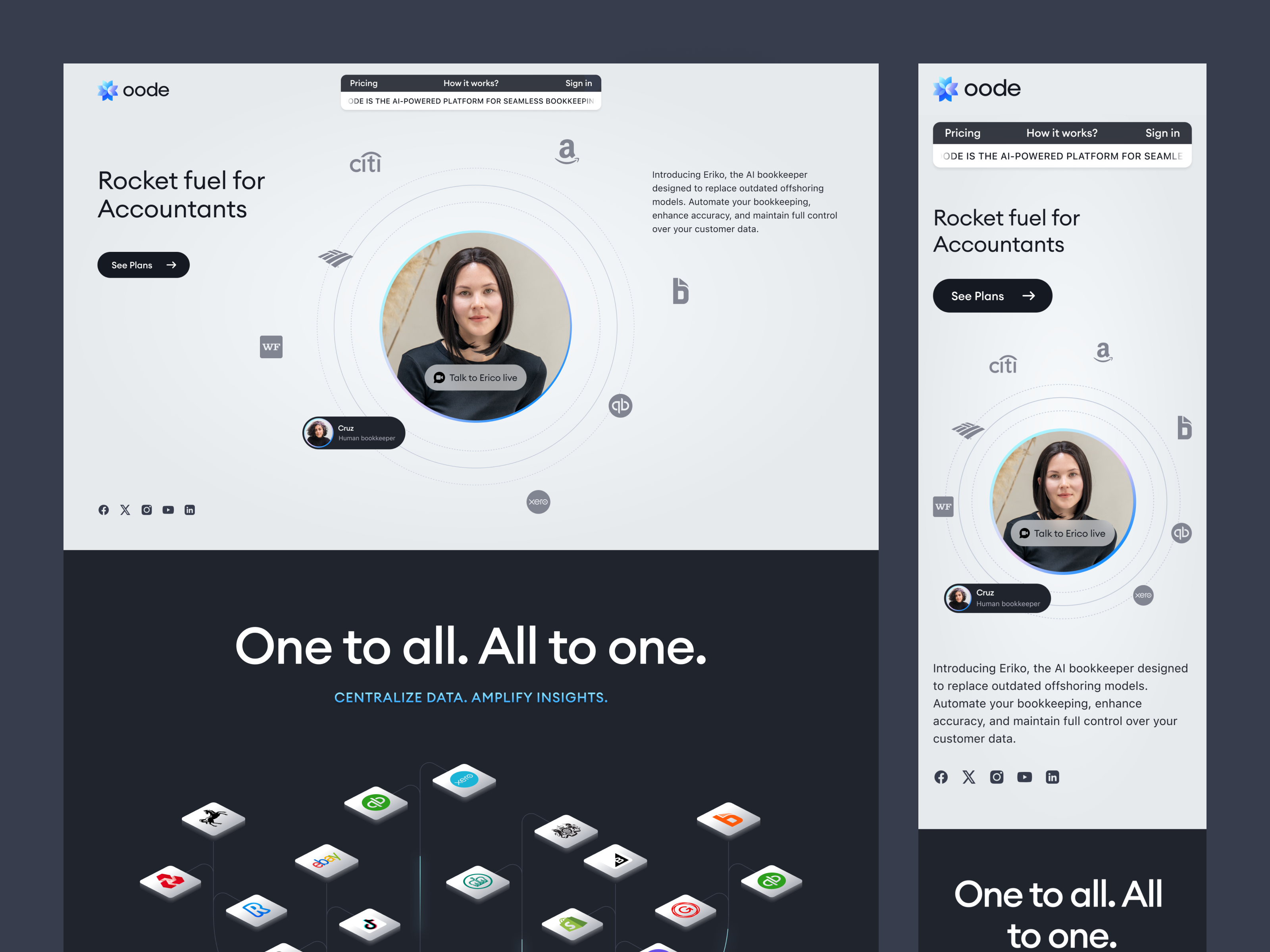 Example of Landing Page Design & Development
