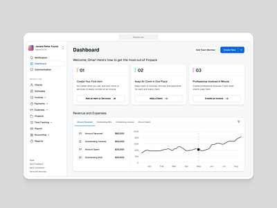 Accounting Software Dashboard accounting accountingux billingautomation businessfinance clientmanagement cloud accounting cloudaccounting expense tracking finance fintech invoice invoicingdesign saasui smallbusinesstools