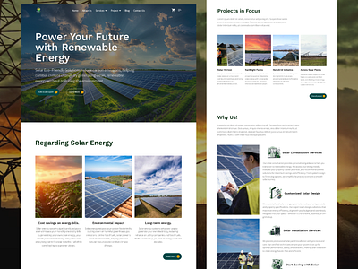 GreenRay Energy : A solar business landing web page design cleanenergyui designforsustainability dribbblecommunity dribbbleinspiration ecofriendlydesign energyinnovation greenuiux interfacedesign modernui renewabledesigns solarenergydesign solarenergysolutions sustainabledesign uidesign uiuxinspiration uxdesign webdesign