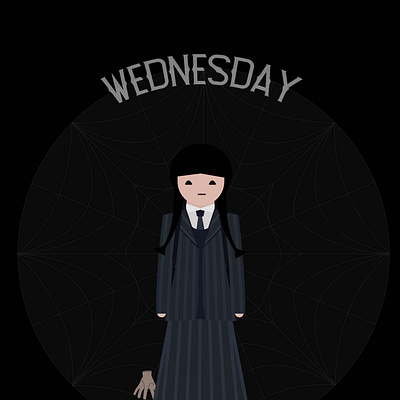 Wednesday Addams addams ai illustration illustrator wednesday