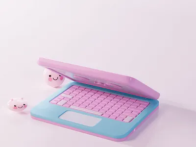 Pastel Laptop Icon Animation 3d 3d animation 3d art 3d cartoon 3d modeling 3d render animated cartoon digital workspace icon animation pastel pastel workspace 3d icon pack