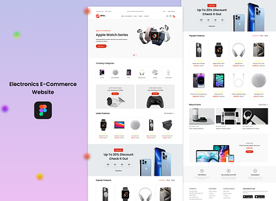 Electronic E-Commerce Website animation ui