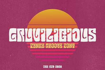 Gruvilicious – Retro Groovy Font stylish