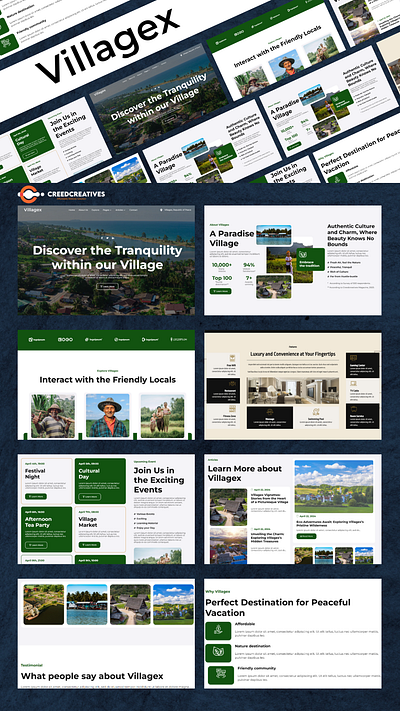 Experience the charm of village life with VillageX! agencycreatives elementor ui uiux webdesign webdevelopment