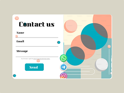 Contact page | ui design|web design 027 contact page branding daily ui design figma design typography ui design web design