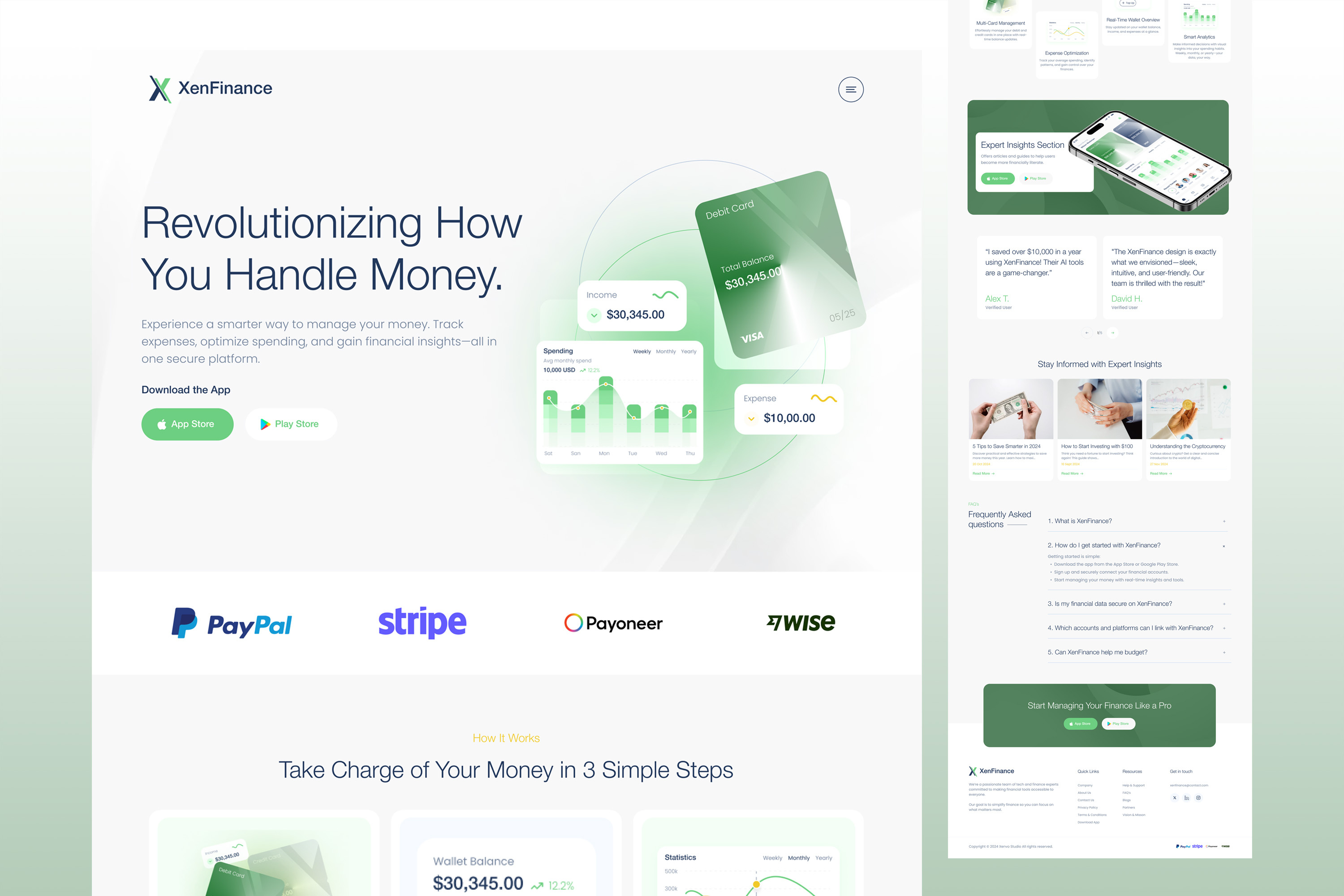 Fintech App Landing Page UI UX finance app finance app ui fintech app fintech app landing page fintech landing page fintech ui ux fintech wallet app fintech website ui ui ux design user interface