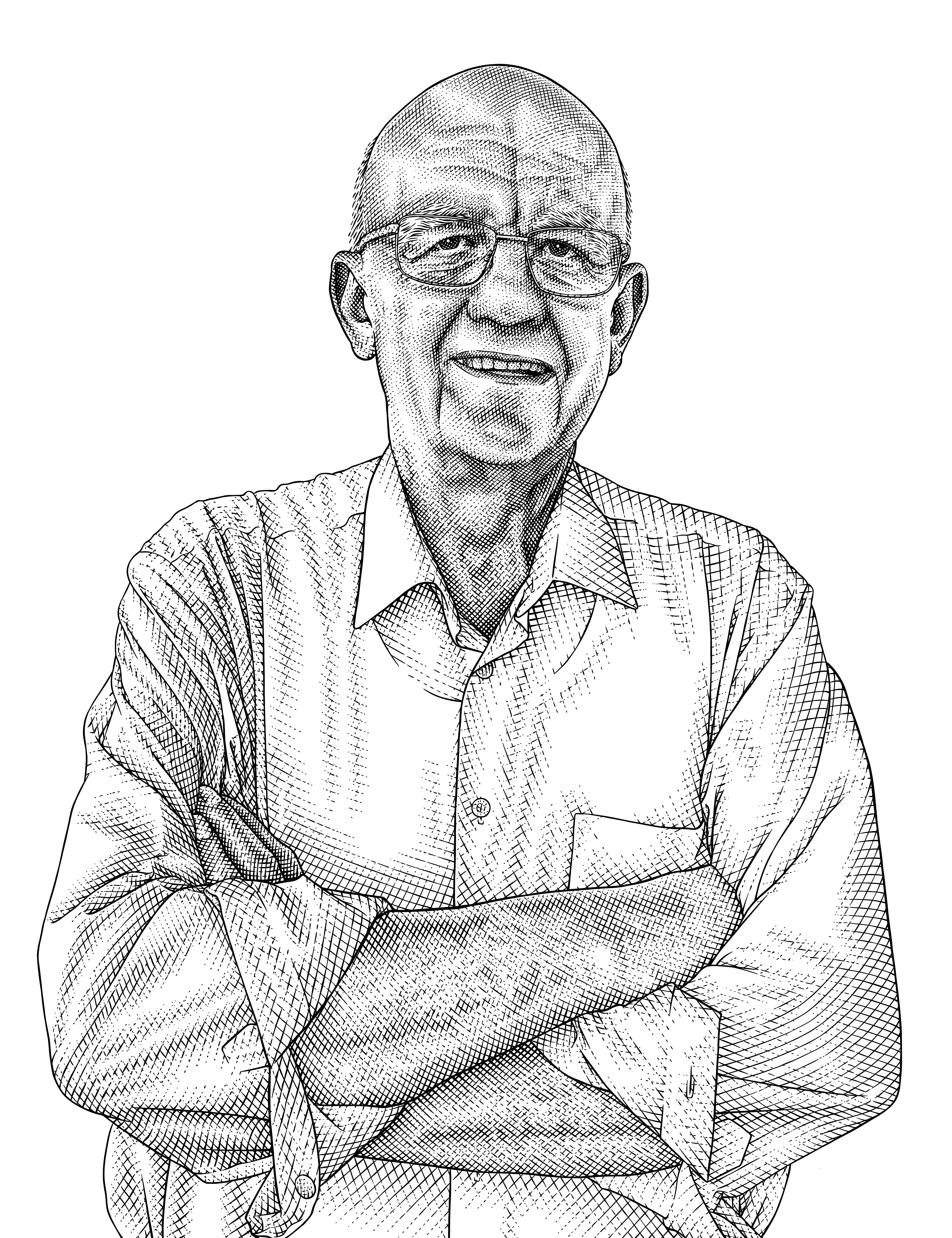 Example of Portrait Art In Engraving Technique