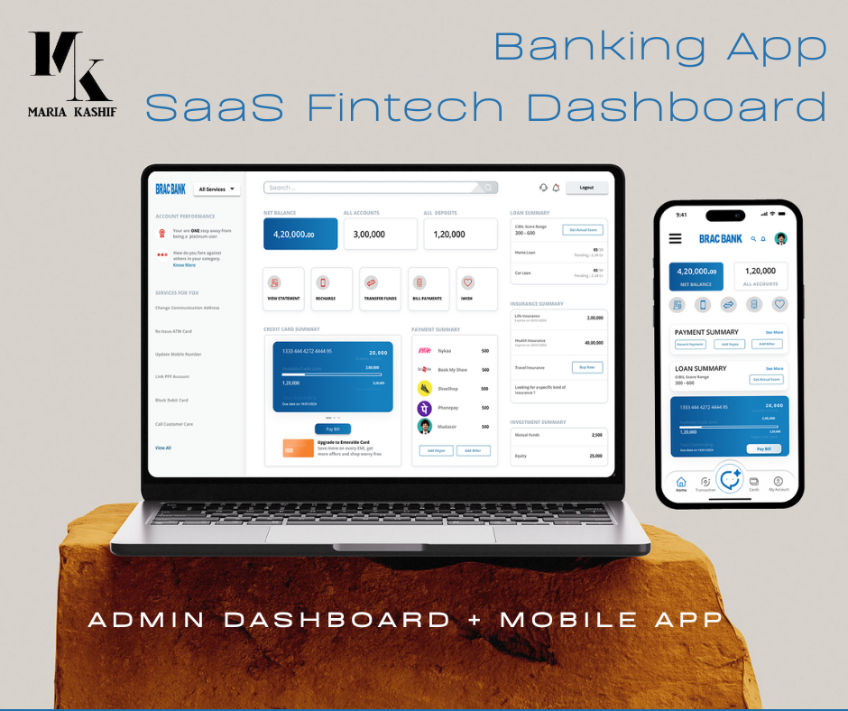 Banking App Dashboard Design -SaaS Design accessi app bankingapp branding dashboard design graphic design minimal saas saasdashboard typography ui ux ux design ux research web web design