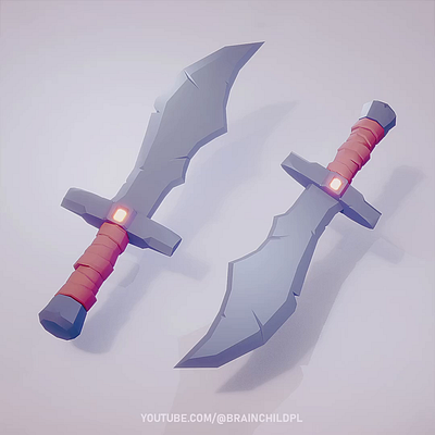 3D Modeling & Rendering STYLIZED LOWPOLY DAGGER | BLENDER & UE5 3d 3d modeling ancient dagger design fantasy flat shaded game game asset game model icon low poly lowpoly melee pirate rpg stylized sword tutorial weapon